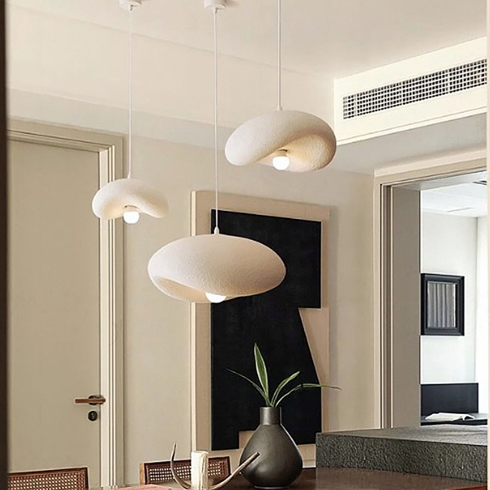 French Minimalist Resin Pendant Light Personalized Creative Design for Living/Dining Room