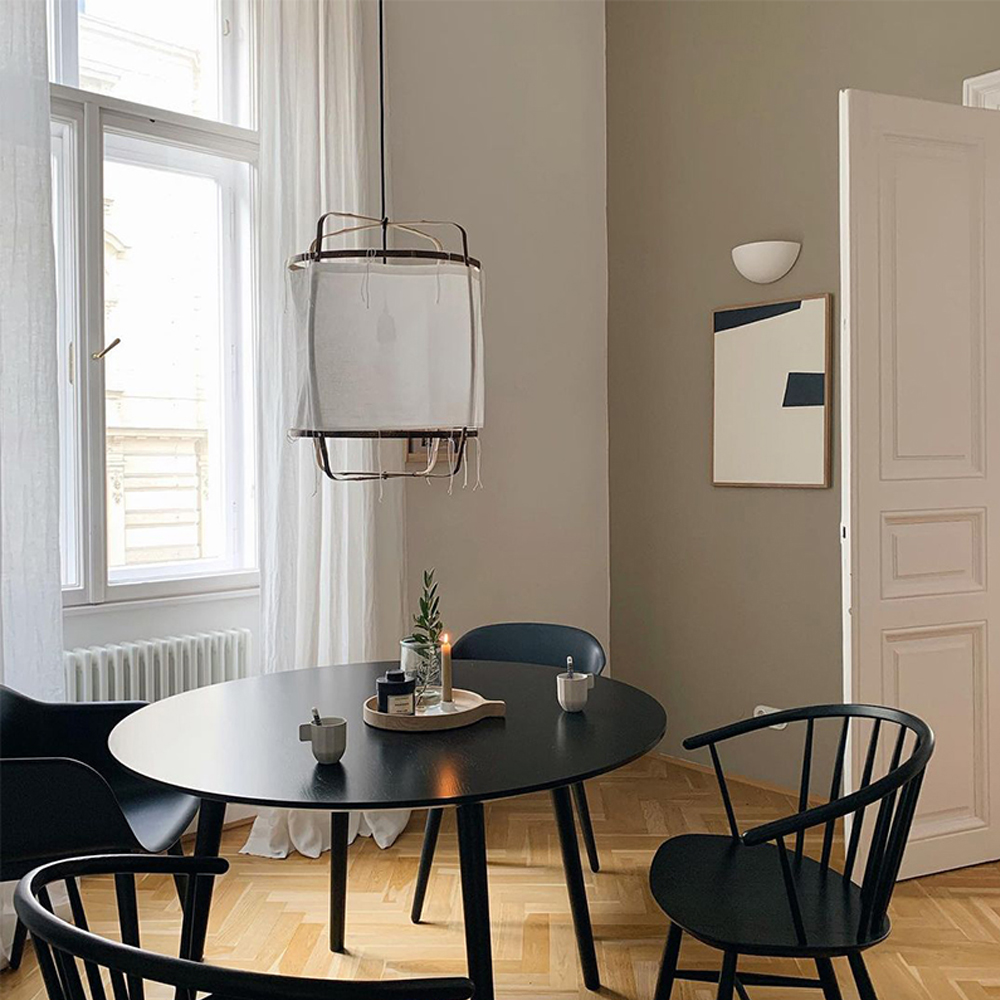 Japanese Retro Fabric Kongming Lantern Pendant Light Homestay Dining Room Chandelier