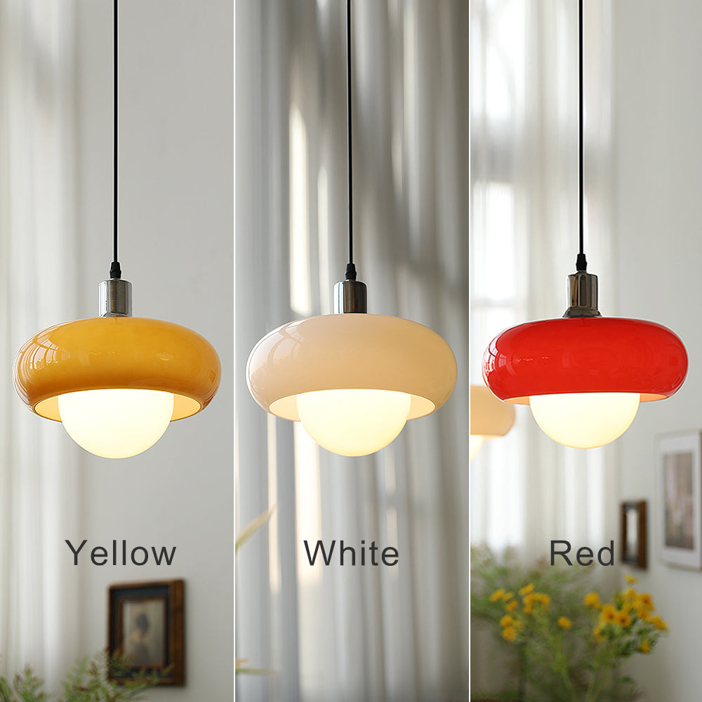 Mid Century Glass Pendant Light,Retro Hanging Pendants,Lighting 1970’s