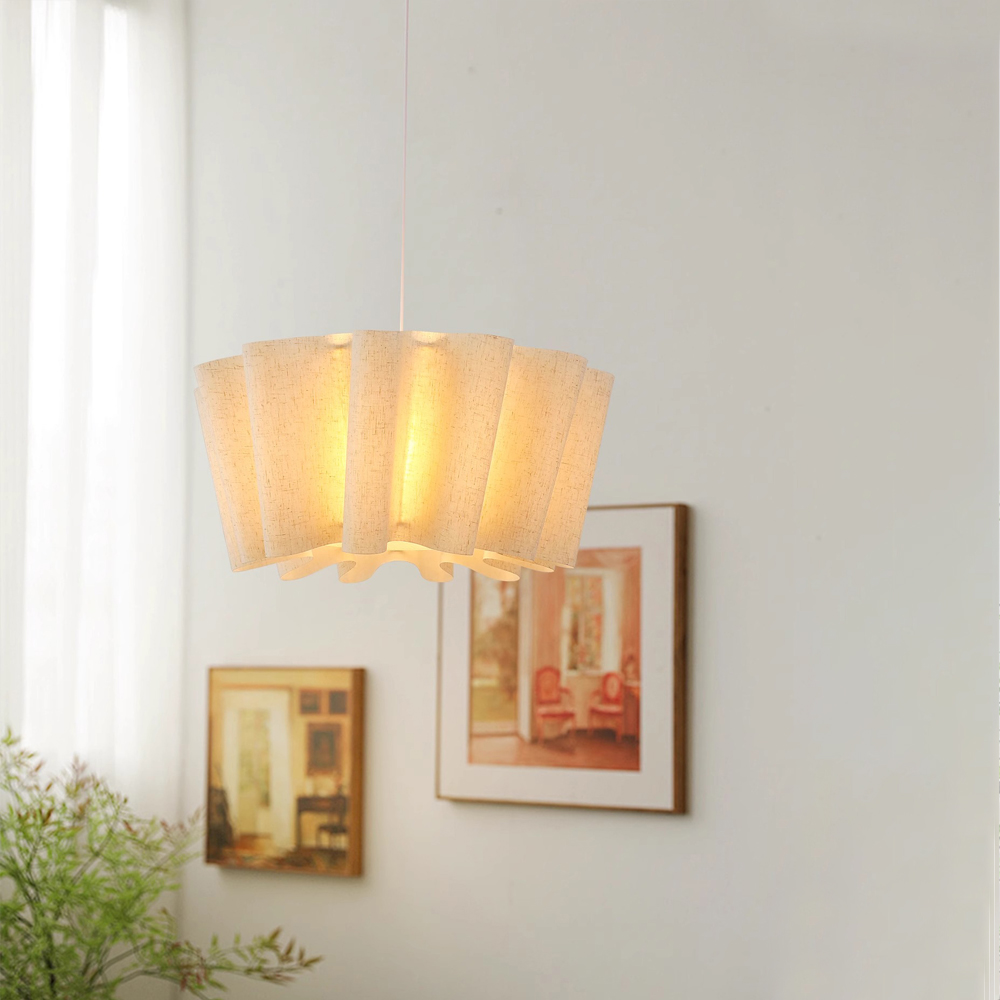 Japanese Retro Artistic Fabric Chandelier Wabi-sabi Home decor Pendant Light
