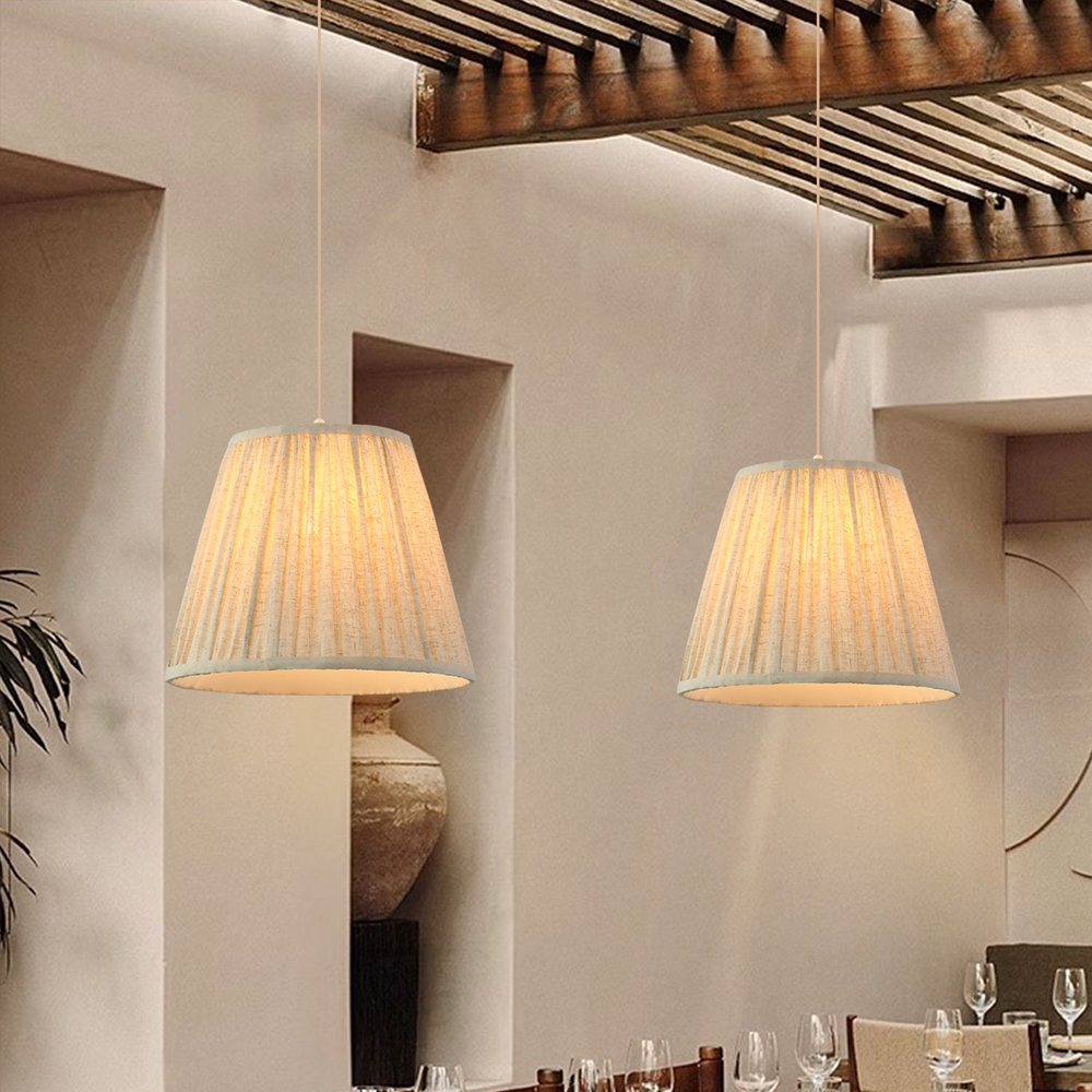 Minimalist Fabric Pendant Light Vintage Home Lighting Dining Room Luminaire