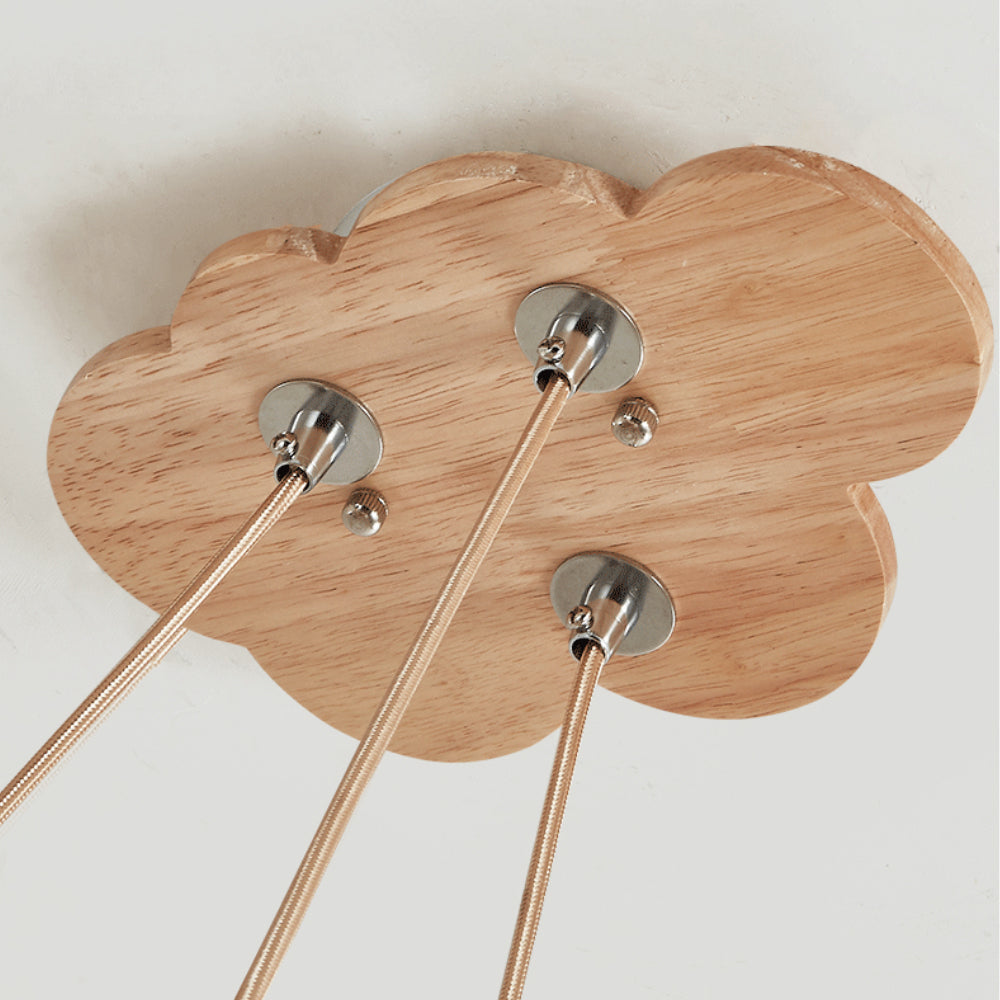 Nursery Wooden Pendant Lighting Kids Ceiling Light Fixture Aircraft