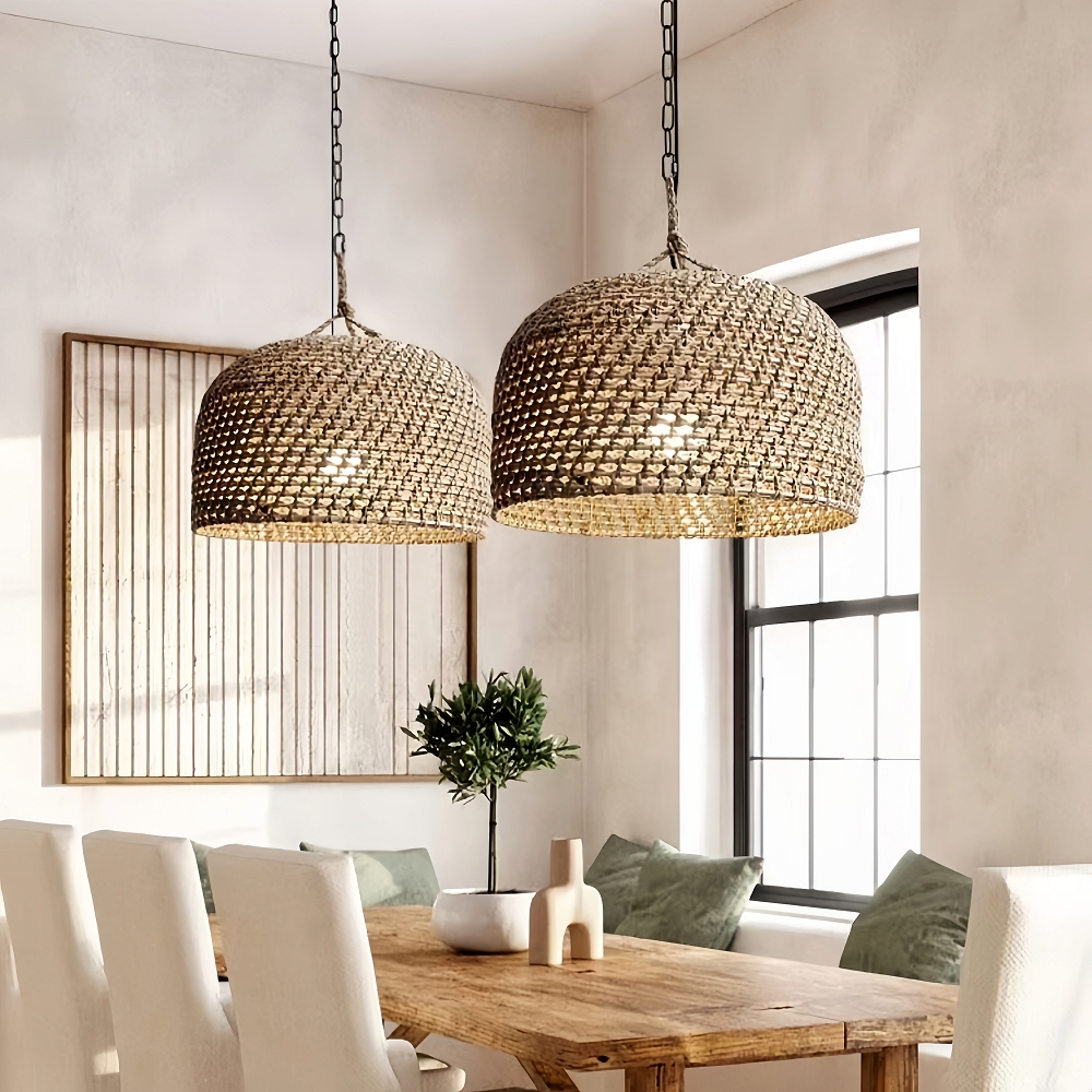 Japanese Wabi-sabi Restaurant Rope Pendant Light