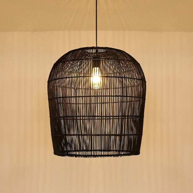 Coastal Chic Rattan Lighting Natural Handwoven Pendant Lamp Shade