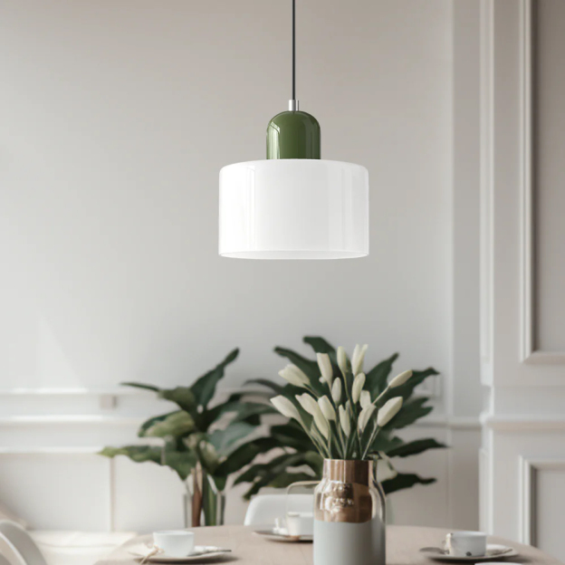 Bauhaus Small Glass Pendant Light Colorful Mini Chandeliers
