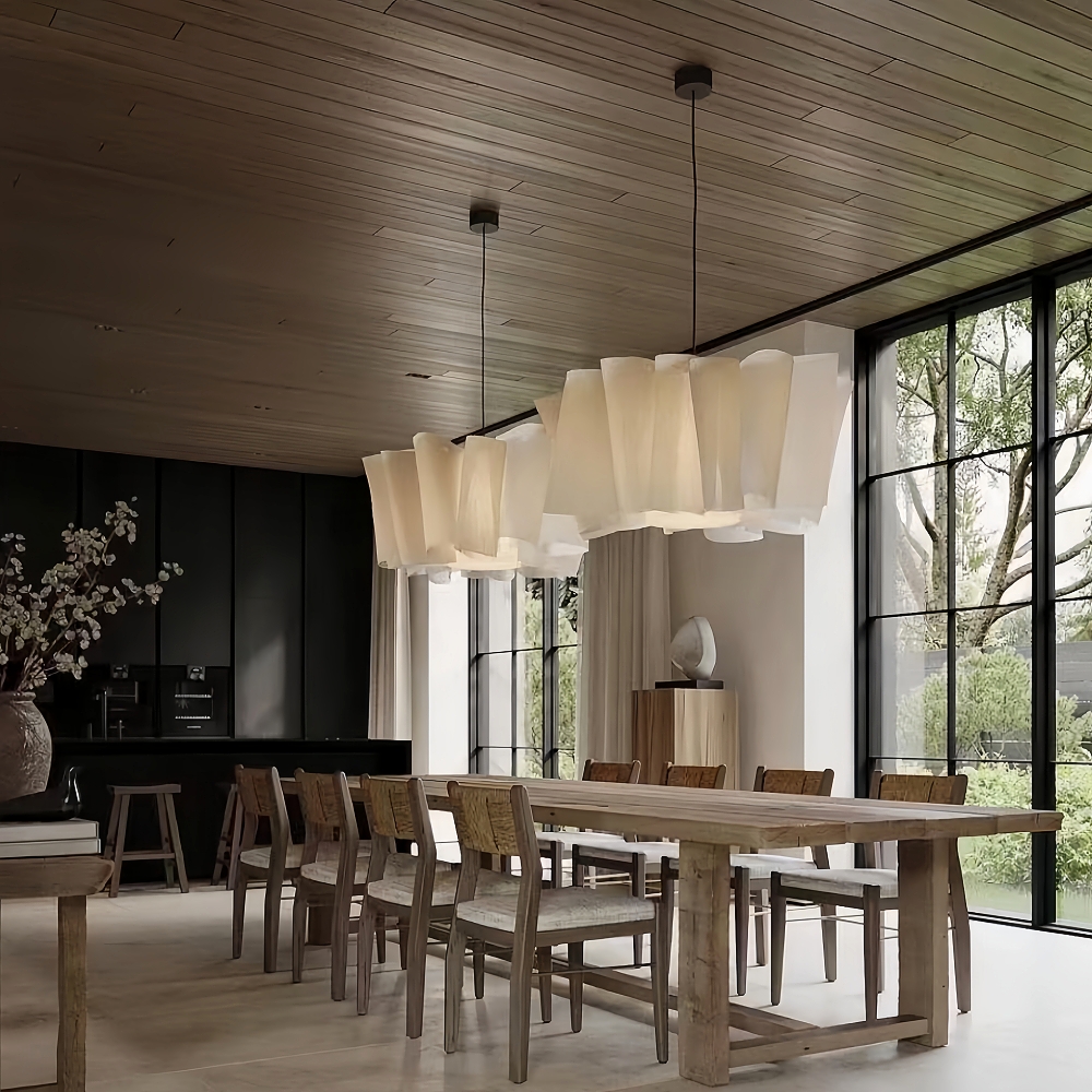 Japanese Retro Artistic Fabric Chandelier Wabi-sabi Home decor Pendant Light