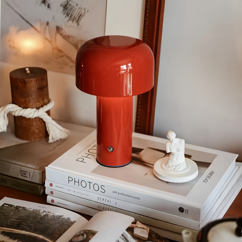 Designer creative mushroom table lamp portable bedside lamp desk lamp
