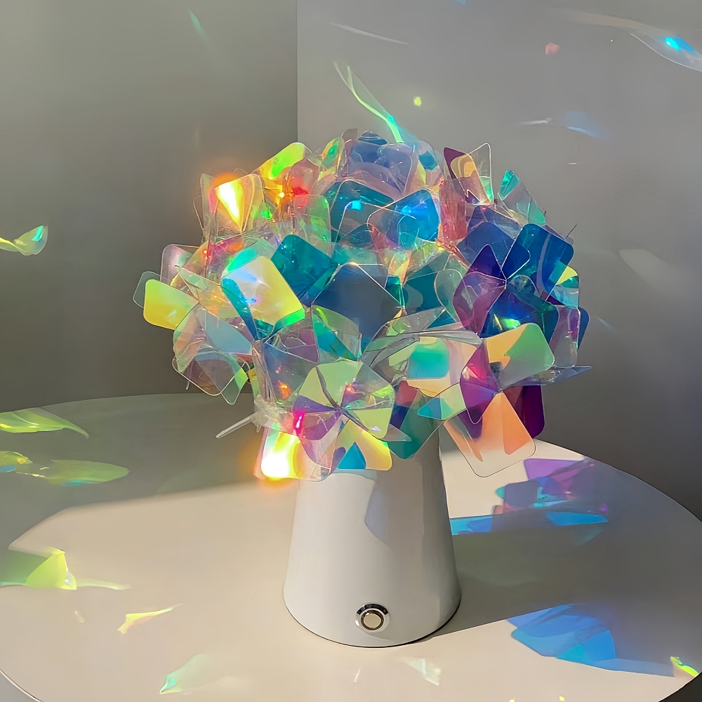 Modern Creative Colorful Flower Shaped Living Room Bedroom Decorative Desk Lamp