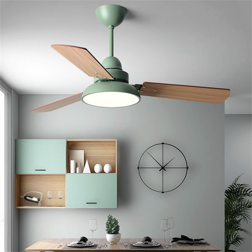 48'' Ceiling Fan Modern Wood Blade Fan