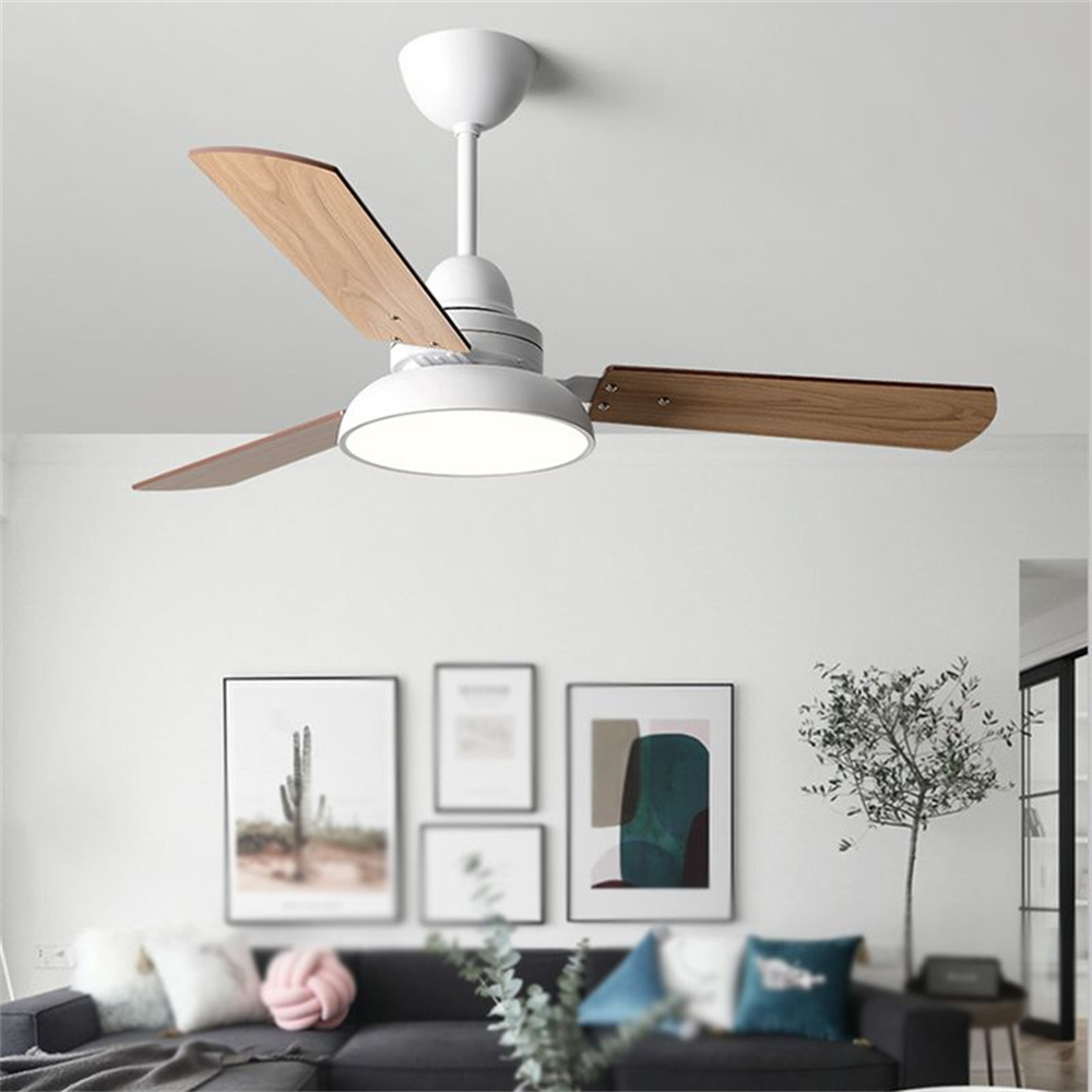 48'' Ceiling Fan Modern Wood Blade Fan