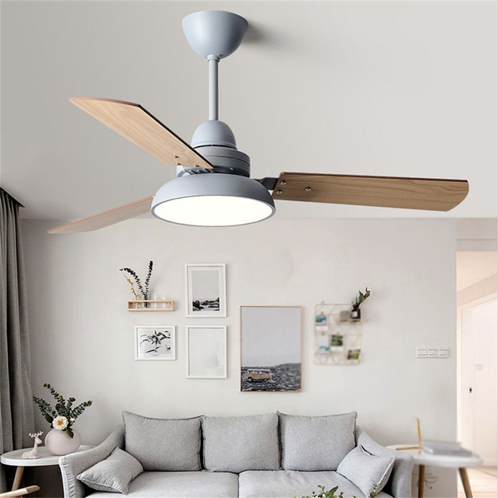48'' Ceiling Fan Modern Wood Blade Fan