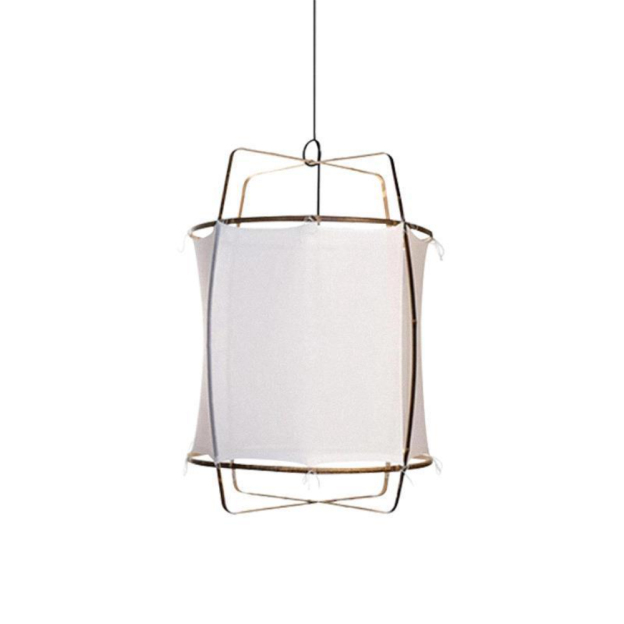 Japanese Retro Fabric Kongming Lantern Pendant Light Homestay Dining Room Chandelier