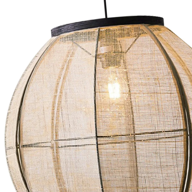 New Chinese Style Vintage Fabric Pendant Lights Handwoven