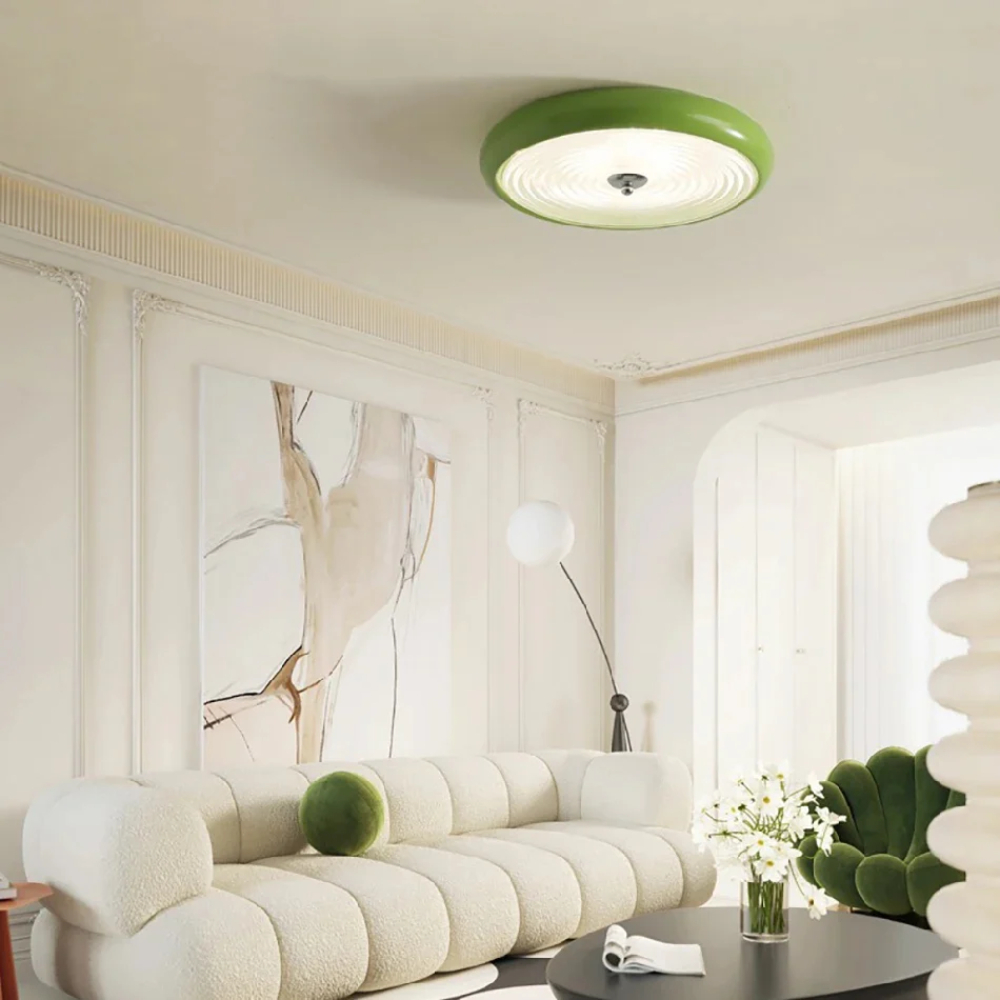 Bauhaus Style Retro Circular Bedroom Ceiling Light