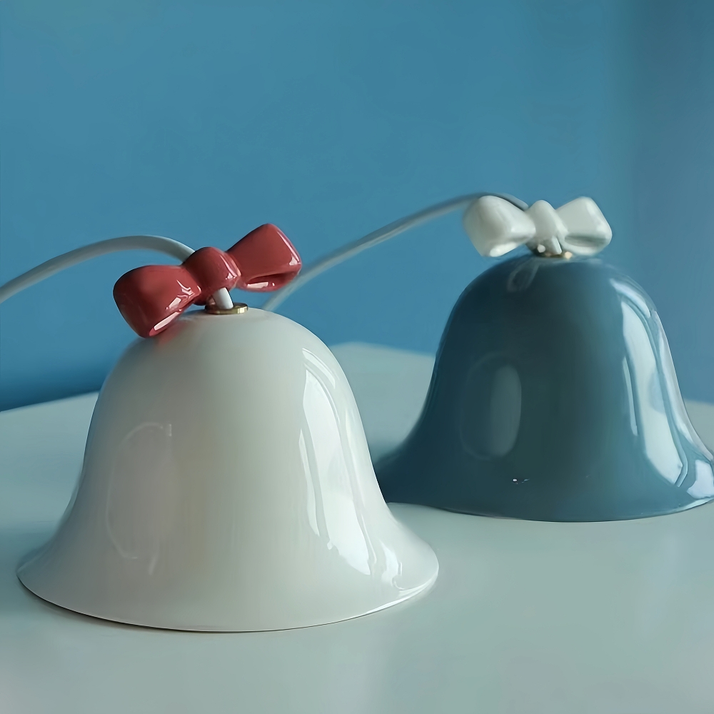 Nordic Creative Restaurant Bell Light Modern Simple Bow Pendant Light