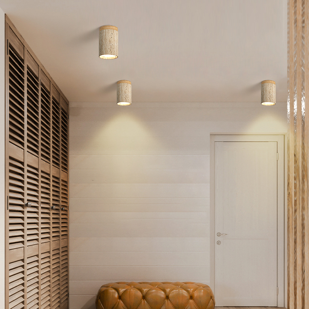 Wabi-sabi  Aisle Spot Light Living Room Wood Ceiling Lamp Designer Downlight