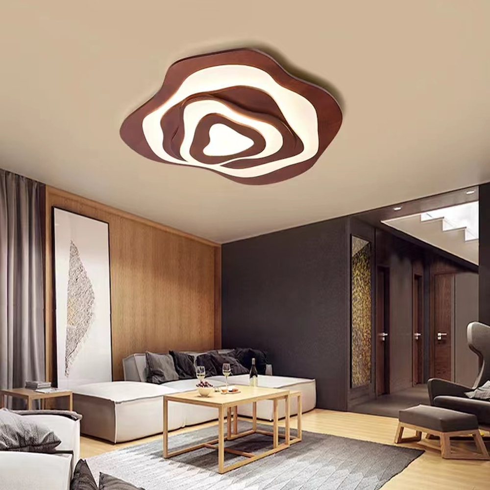 Japanese Art Design Wooden Ceiling Lamp Living Room Chandelier