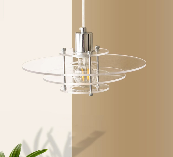 Medieval Bauhaus Acrylic Hanging Lamp For Restaurant
