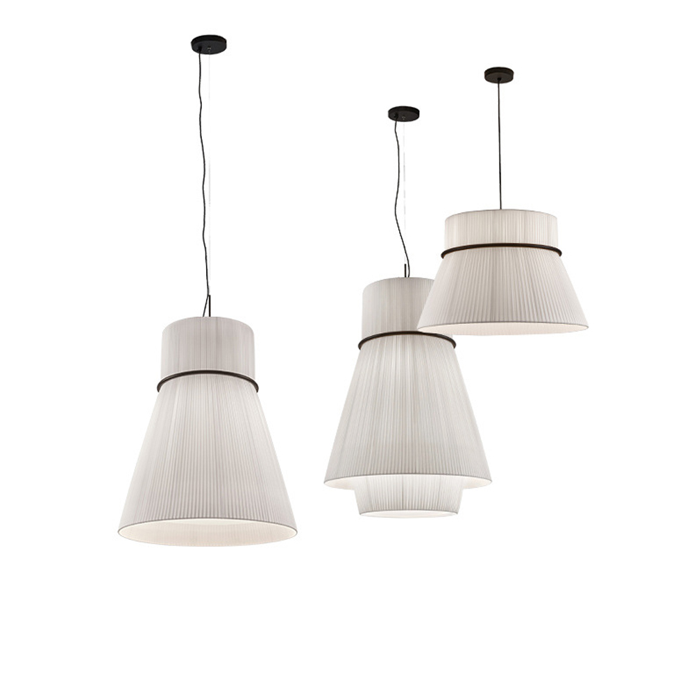 Designer Commercial Decorative Fabric Chandelier Modern Japanese-style Restaurant Hanging Lamp