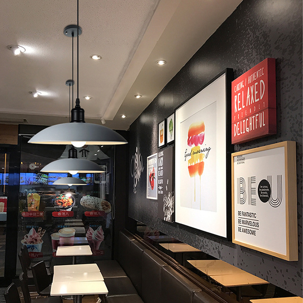 Simple Dining Table Chandelier Creative Loft American Single Head Bar Metal Pendant Lamp