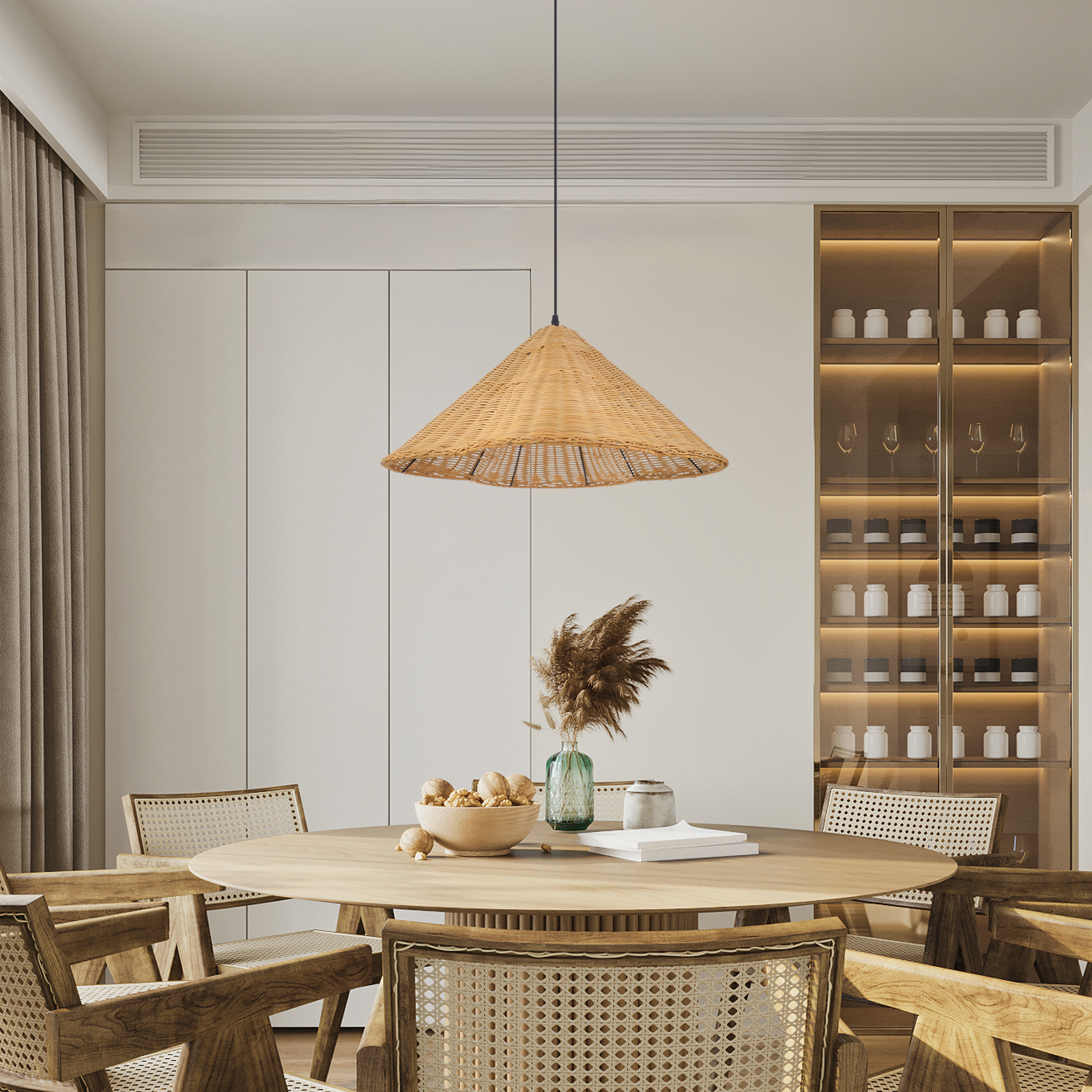 Simple Italian Silk Chandelier Nordic Living Room Bedroom Fabric Pendant Lights