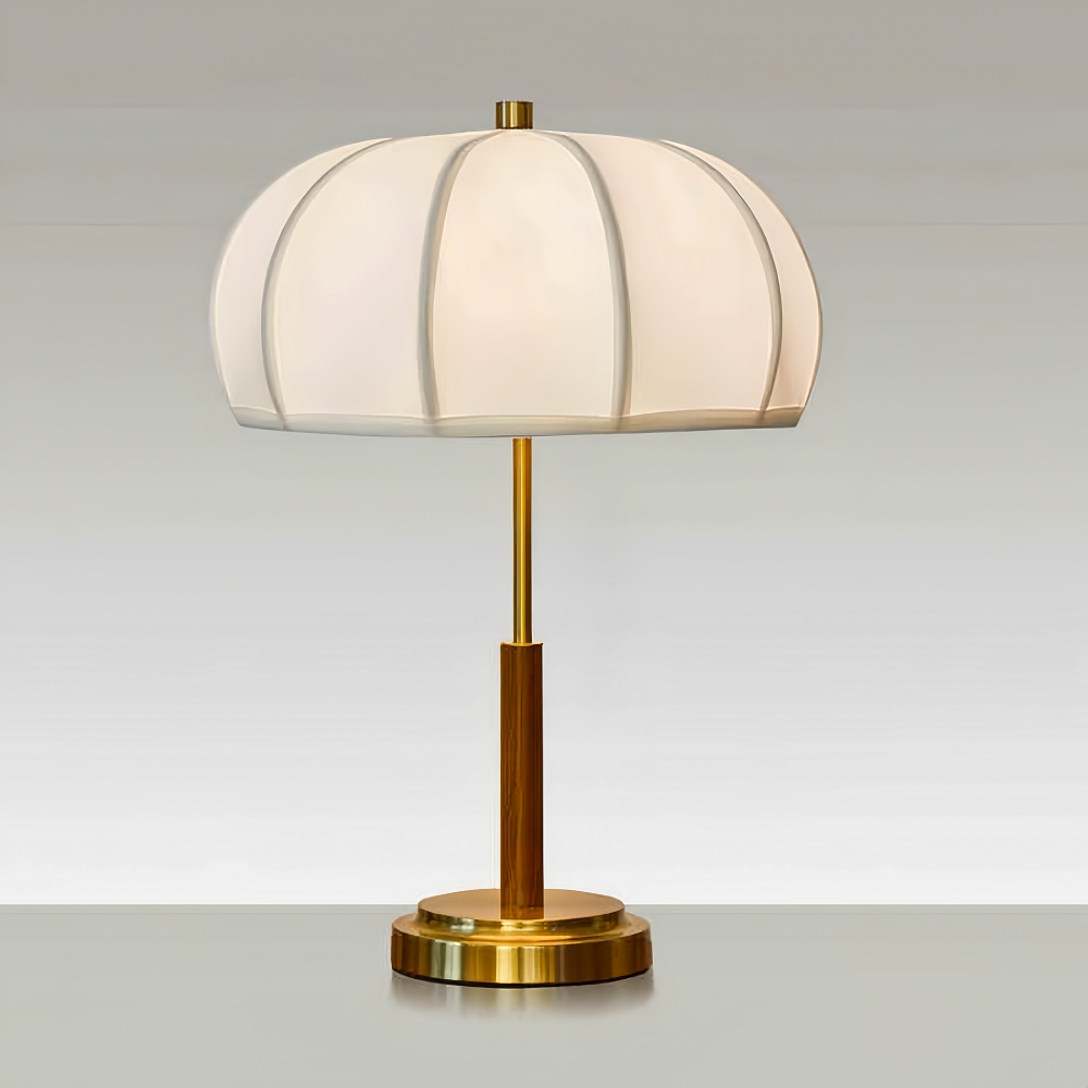 Mid Century Modern Table Lamp With Green and White Base Vintage Floor Lamp