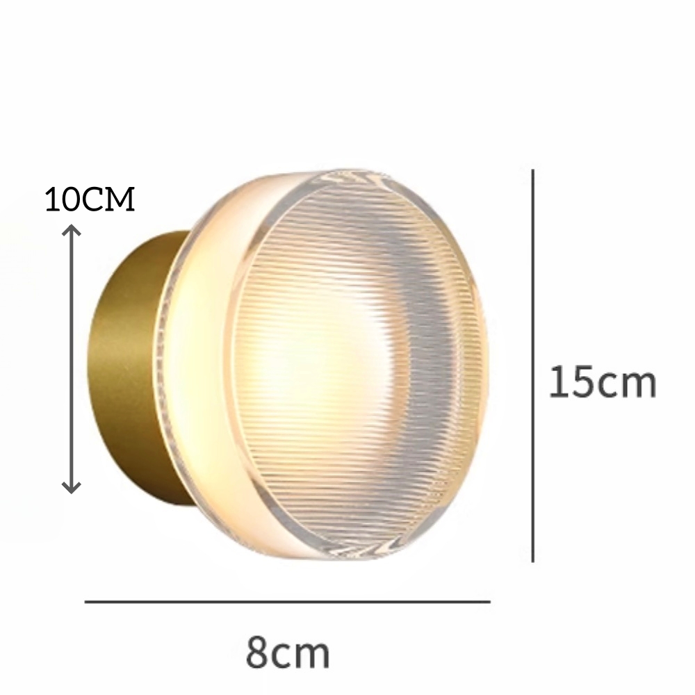 Nordic Minimalist Modern Aluminum Glass Wall Lamp