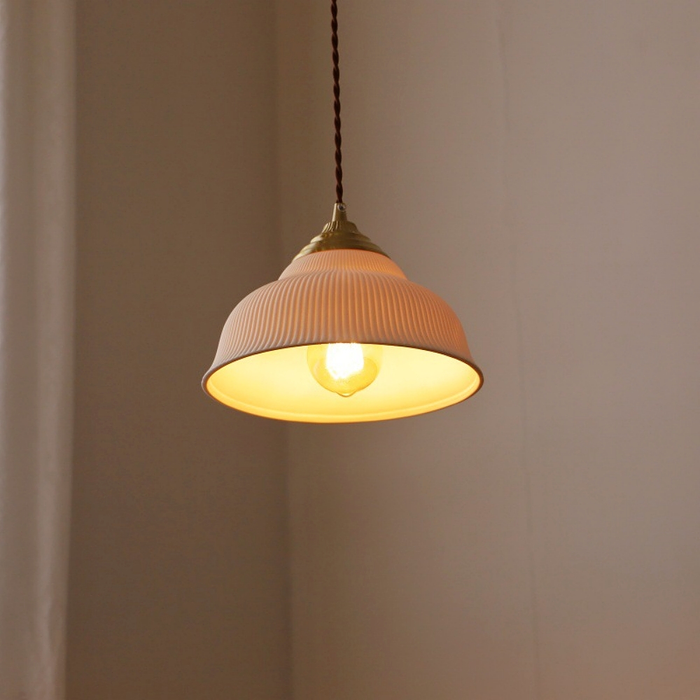 Modern bedroom bedside lamp minimalist and creative circular glass chandelier