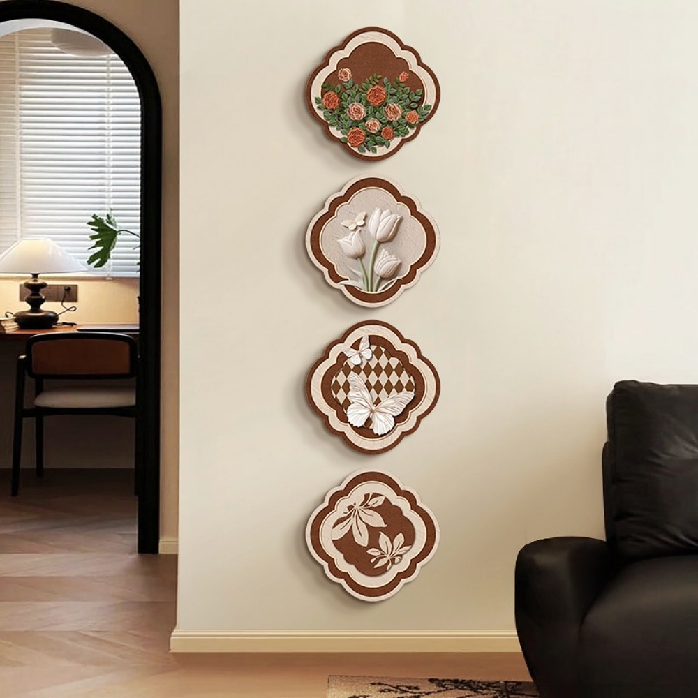 Medieval Style Entrance Hall Decorative Painting Wall Lamp