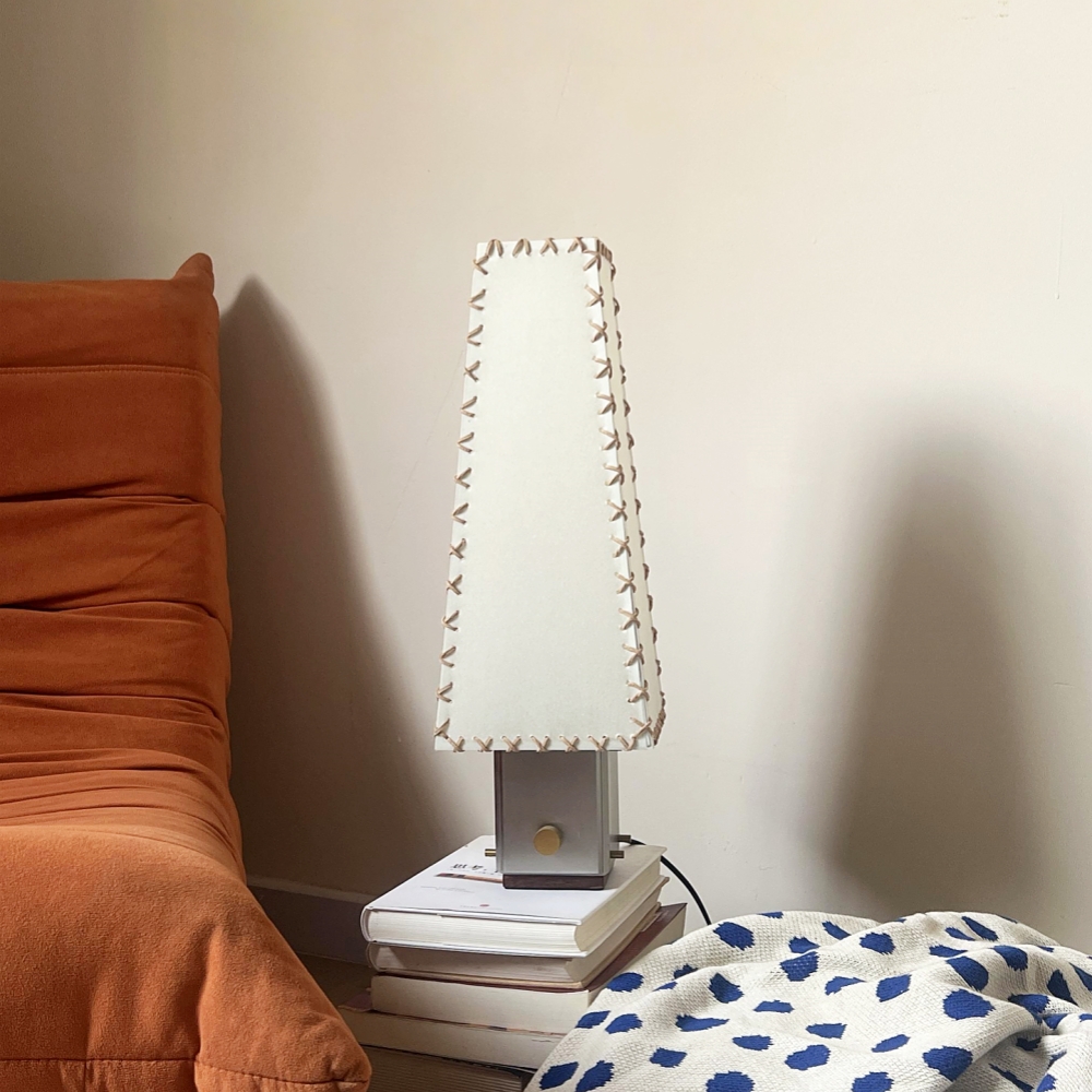 Letter Desk Lamp Handmade Parchment Lampshade