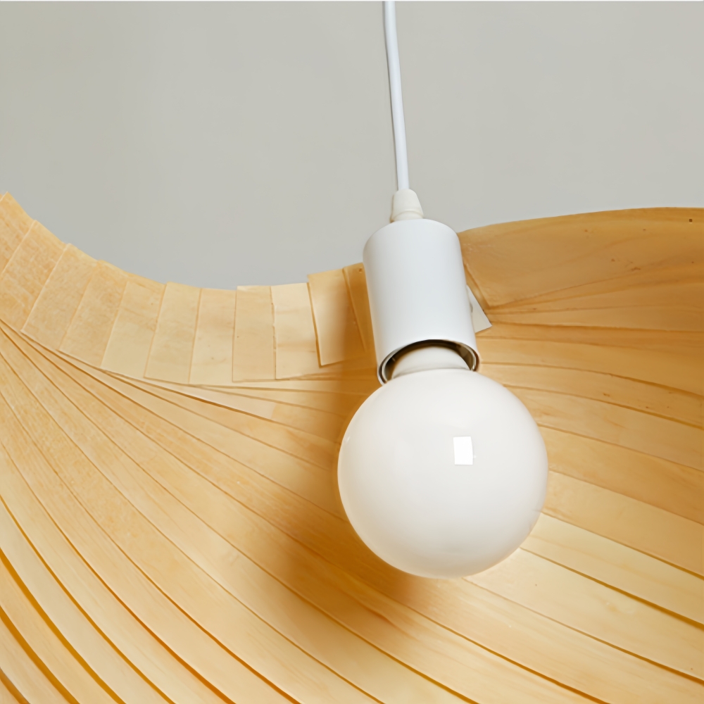 LOFT Japanese Conch Art Restaurant Wooden Pendant Light