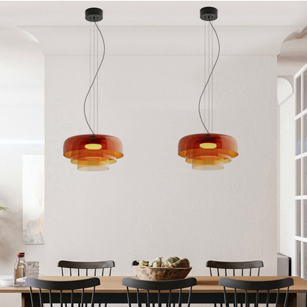 Nordic Style Sleek Minimalist Design Glass Pendant Light