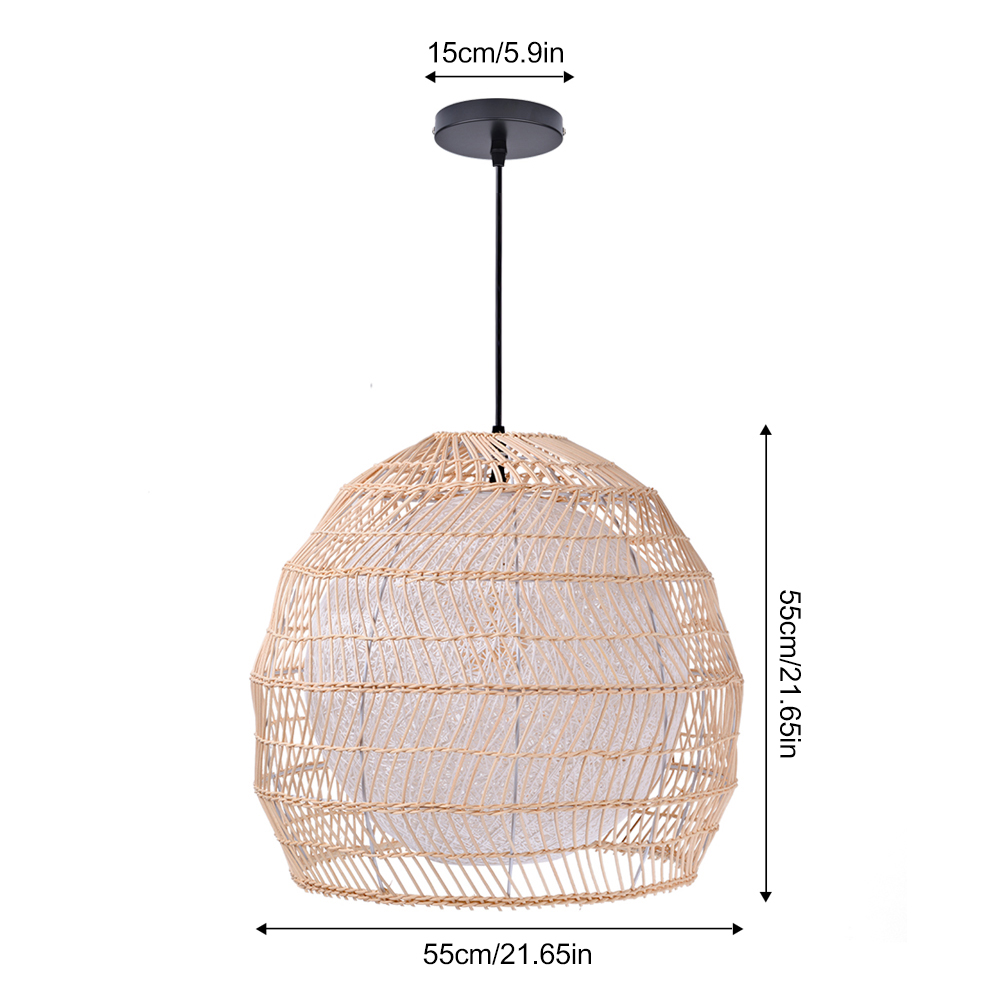 Bohemian coastal kitchen rattan pendant light dining room modern chandelier