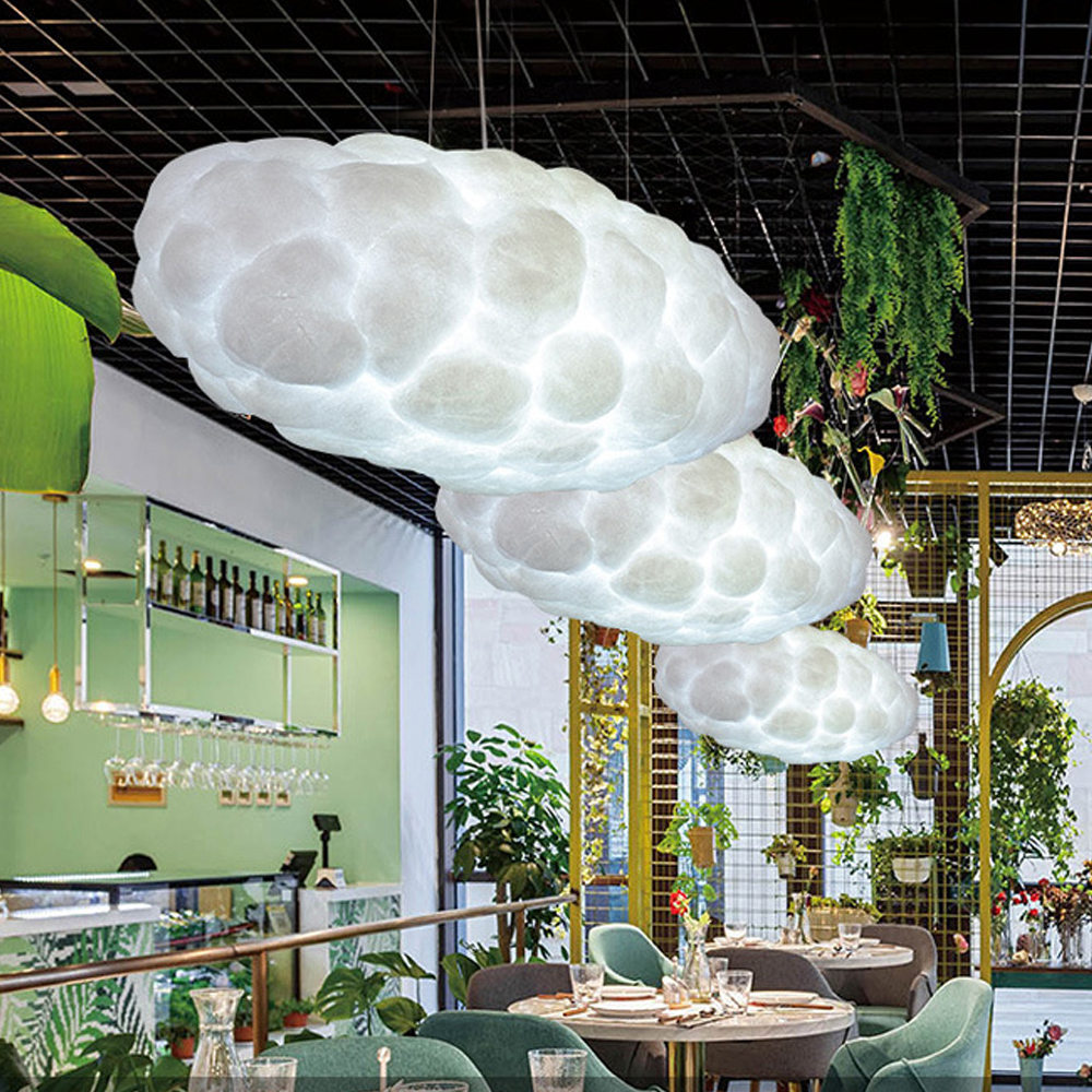 Nursery Creative Cloud Pendant Light Restaurant Dream Cloud Lamp Children's Room Hanging Lighting Fixture