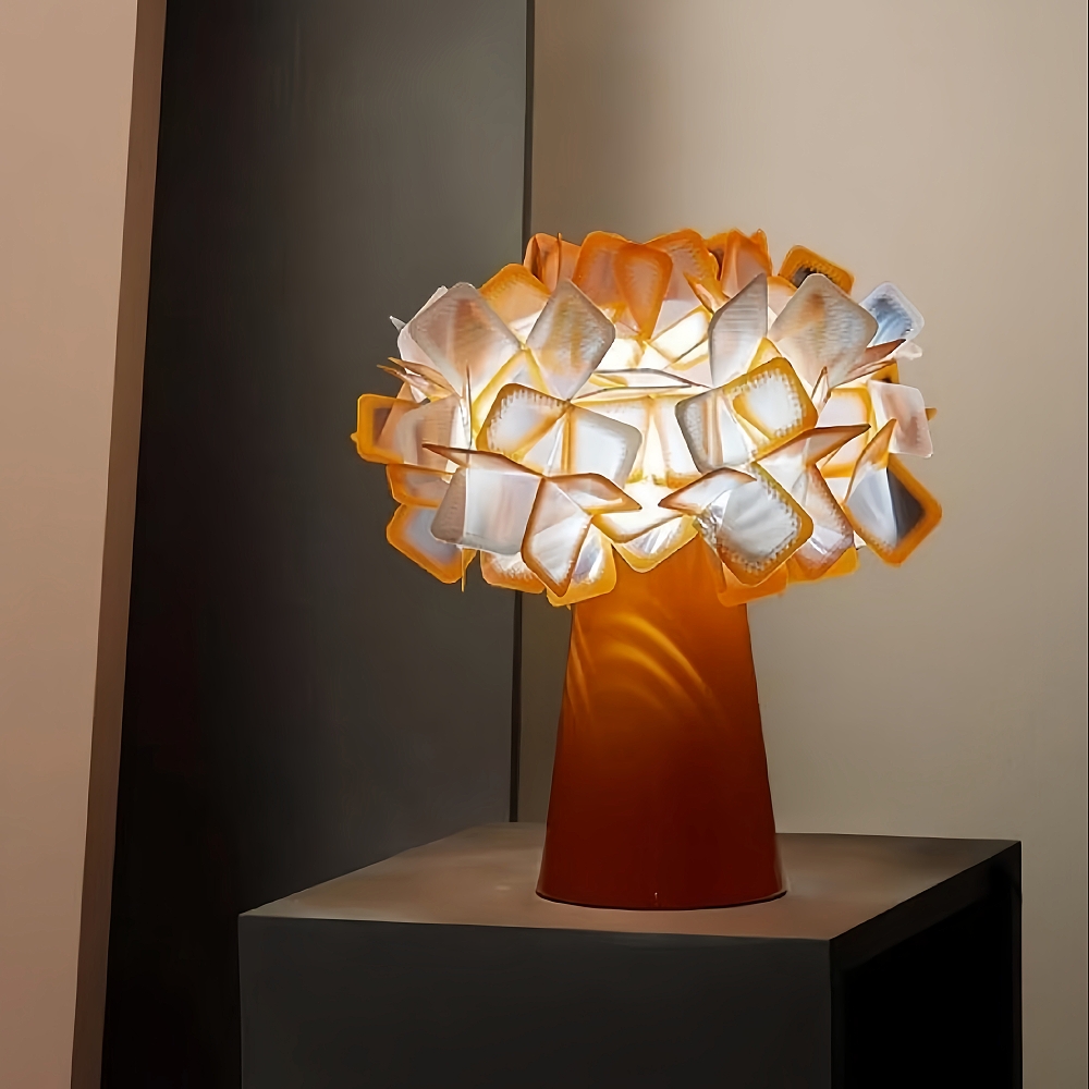 Modern Creative Colorful Flower Shaped Living Room Bedroom Decorative Desk Lamp