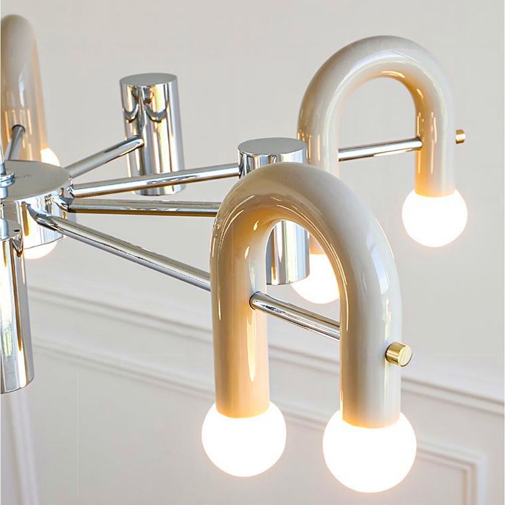 Nordic Modern Minimalist Multi-Head Pendant Light Living Room Main Fixture