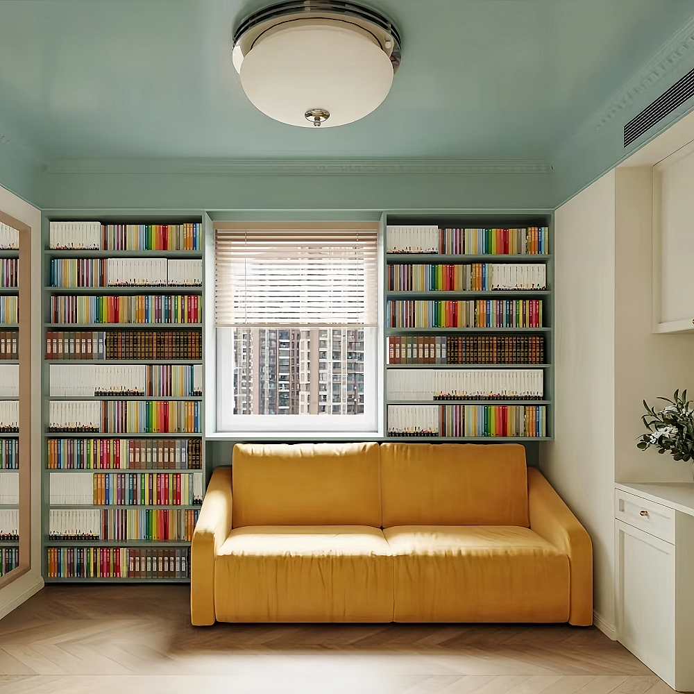 Bauhaus French Custard Tart shaped Cream Wind Ceiling Light