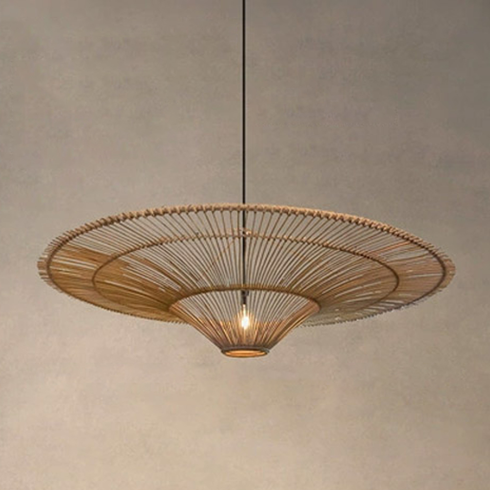 Large Modern Rattan Pendant Light Ceiling Lampshade