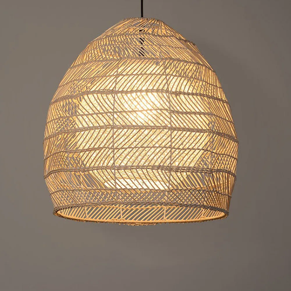Luminaria Rattan Basket Pendant Light ampshade Simple Basket Rattan Chandelier