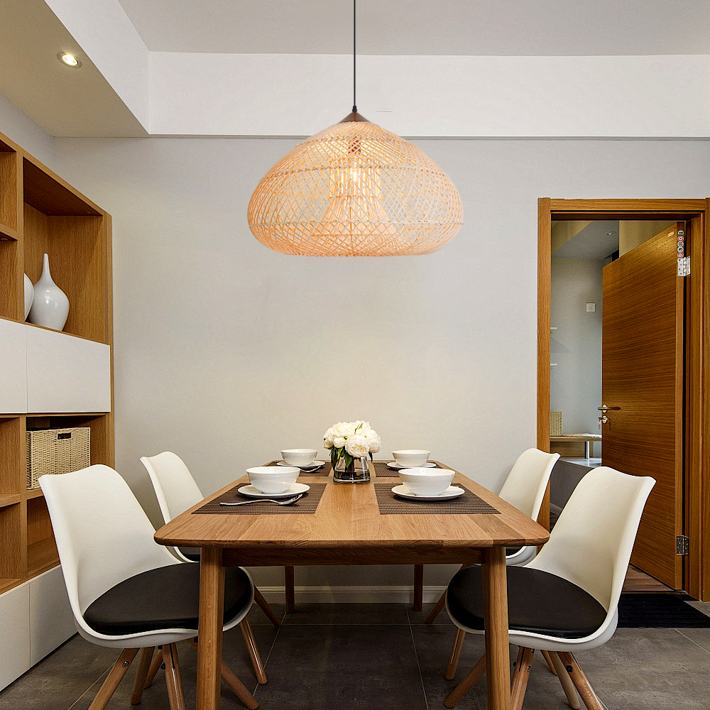 Trendy Rattan Pendant Light Wabi-sabi Style Retro Southeast Asian Chandelier