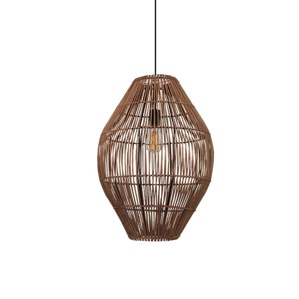 Wabi-sabi Retro Rattan Chandelier Living Room Restaurant Ancient Pendant Lamp