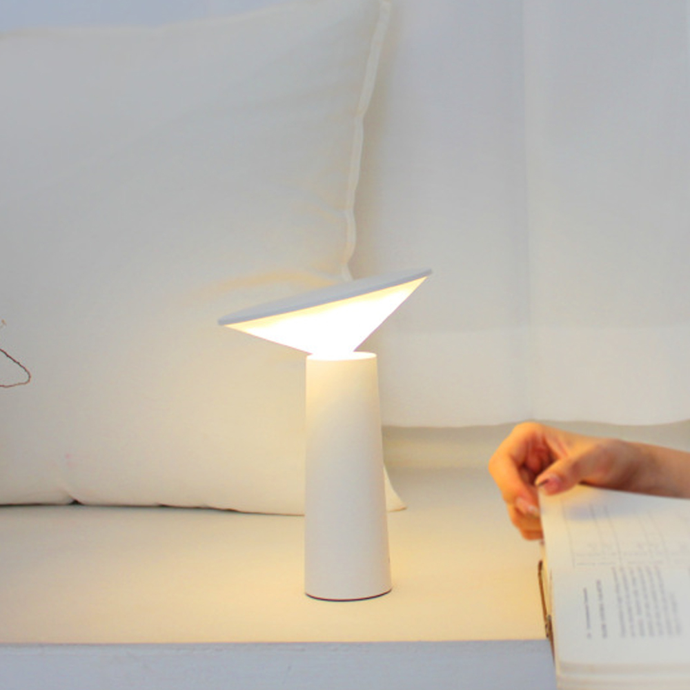 LED Portable Bedside Night Light Nordic Simple Atmosphere Table Lamp USB Charging