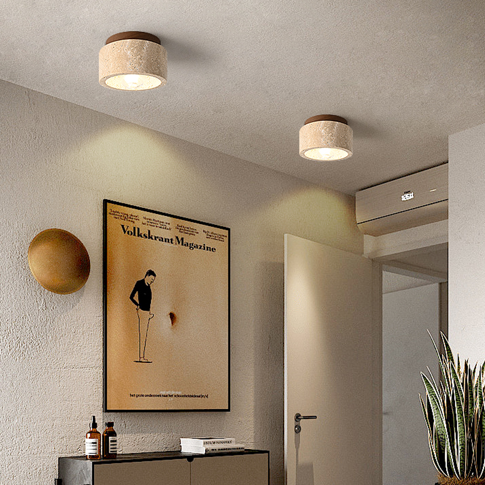 Wabi-sabi  Aisle Spot Light Living Room Wood Ceiling Lamp Designer Downlight