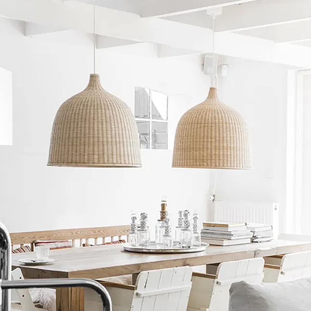 Wabi-Sabi Zen Creative Lighting Handmade Rattan Chandelier