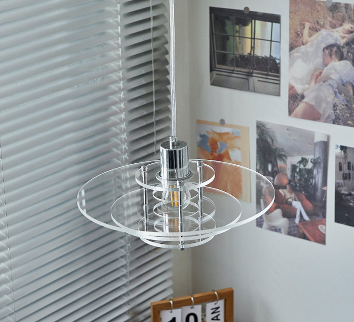 Medieval Bauhaus Acrylic Hanging Lamp For Restaurant