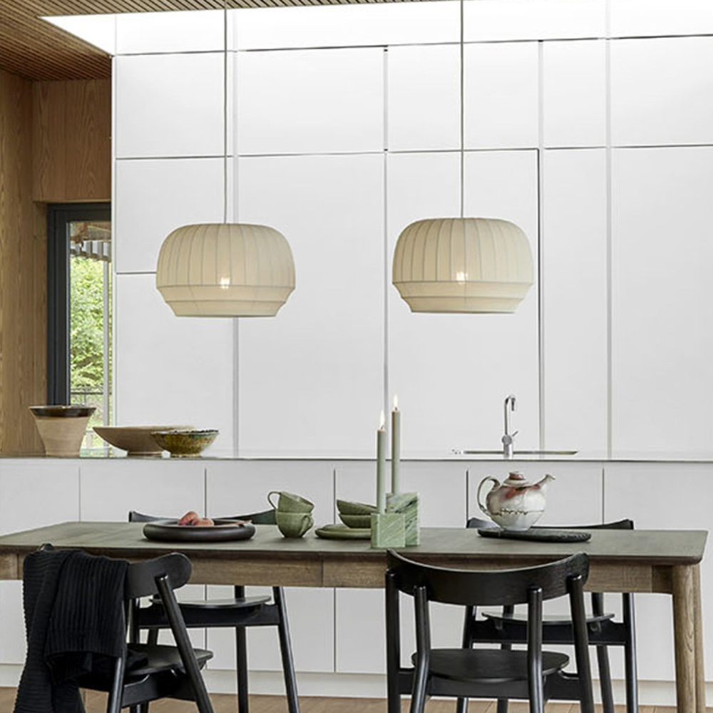 Japanese Style Fabric Pendant Light Creative Wabi-sabi Restaurant Handmade Chandelier