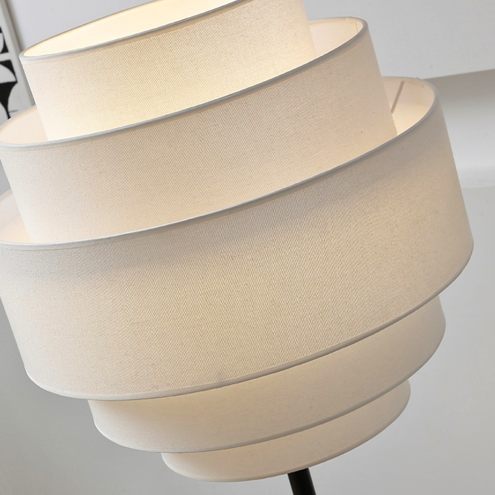 Nordic Minimalist Rattan Woven Fabric Floor Lamp