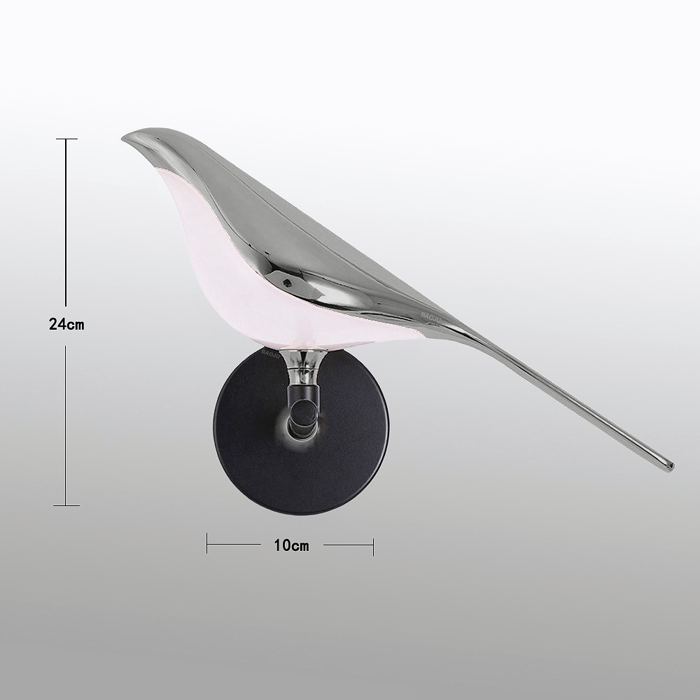 Modern Creative Magpie Bird Shaped Wall Lamp
