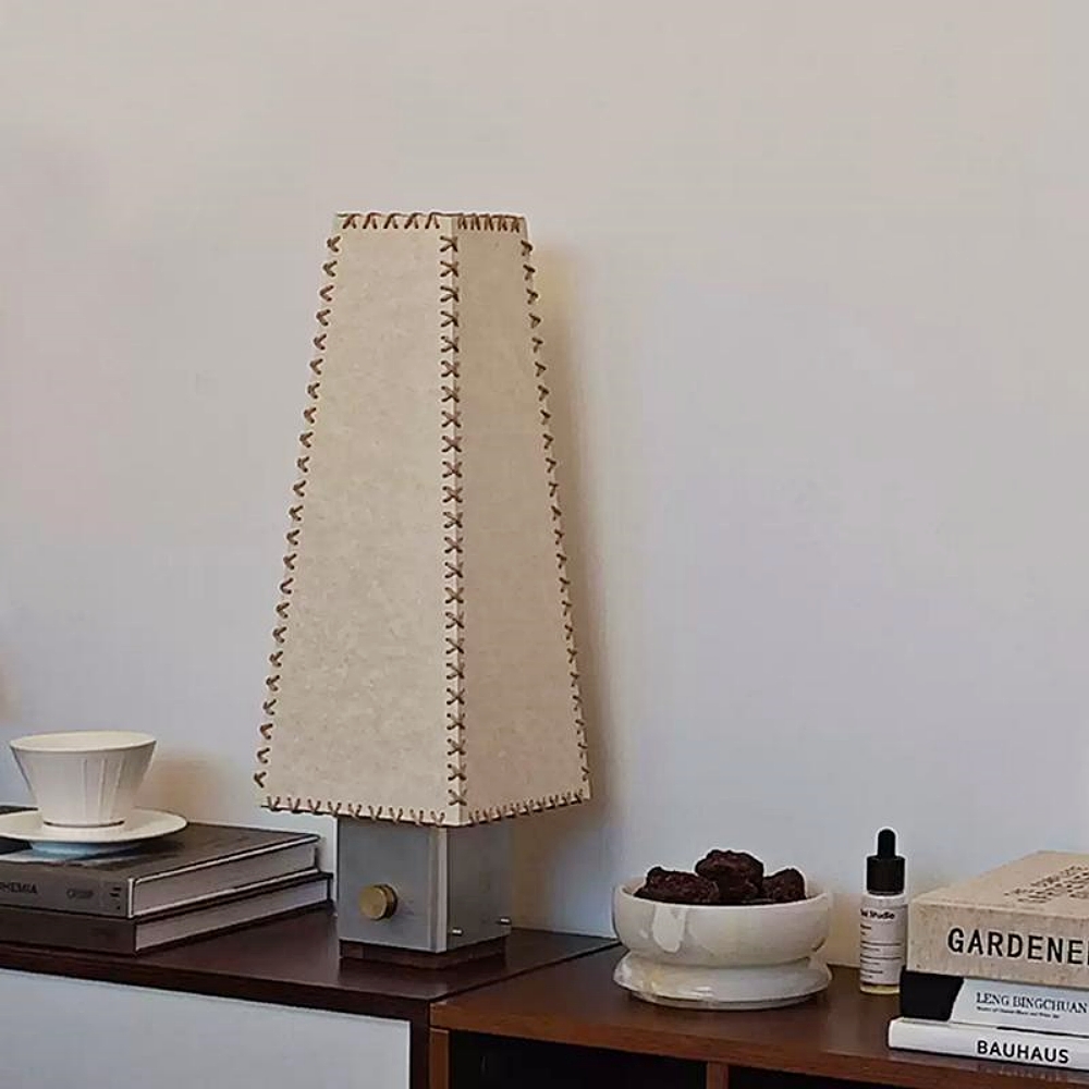Letter Desk Lamp Handmade Parchment Lampshade