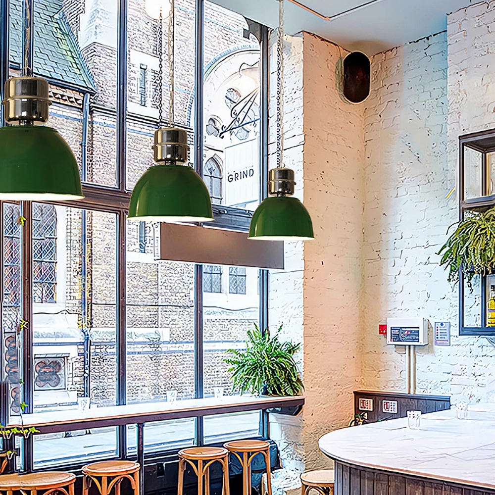 Vintage Industrial Iron Pndant Light Restaurant Dining Area Statement Lighting